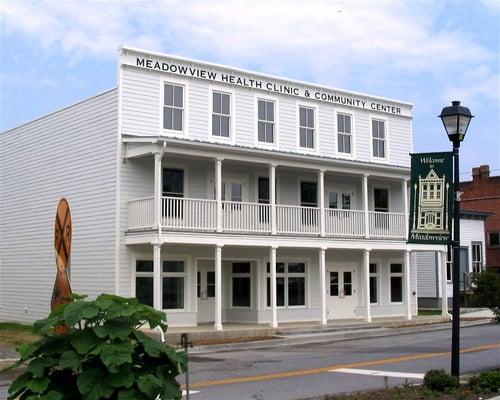 Located in the Town Square of Meadowview, Virginia.