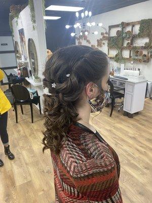 Bridal up do