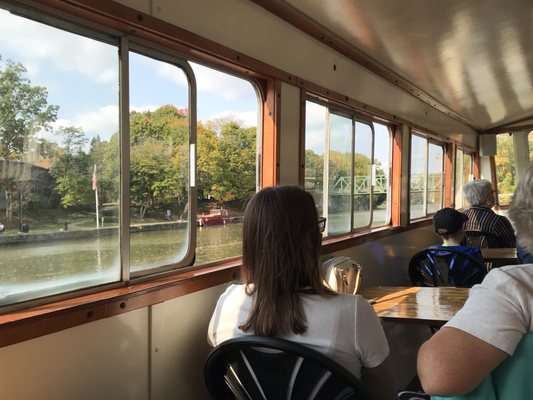 Interior of the boat.