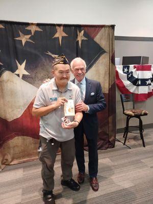 With Rocky Bleier Veterans Celebration  9 November 2023