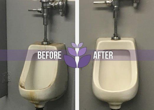 Get your urinals fresh and clean when you use Lavender Cleaning Co!