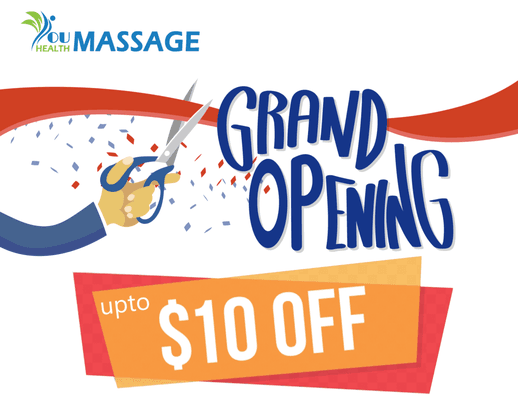 Celebrate our grand opening with us. We offer up to $10 off when you come in from 6/23 to 7/10!