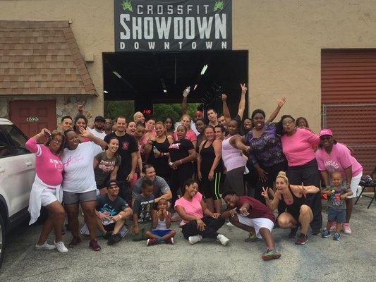 Grand Opening WOD for Beverly Woods, Breast cancer victim