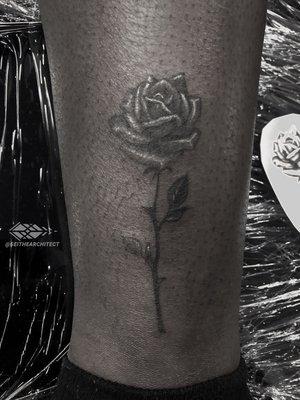 Small rose on the ankle.