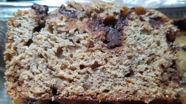 Banana choc chip bread