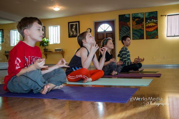 Kids yoga is amazing with Karen 5 pm Monday nights!