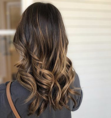 Brunette balayage