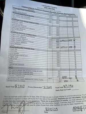 Here's copies of the consult fees. Lol