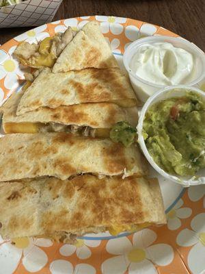 Chicken quesadillas