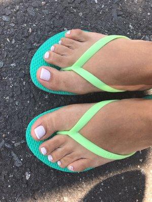 Great pedi at an affordable price. Great job!!!