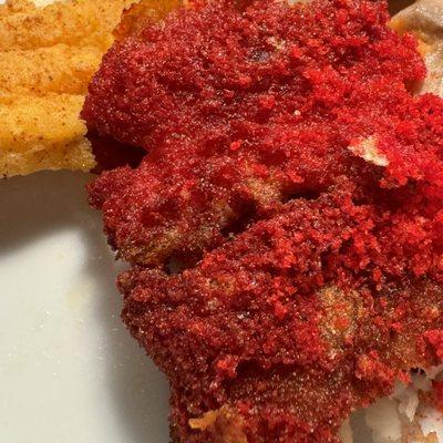 Flamin HOT Cheeto fried fish