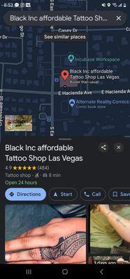 Black Inc Tattoo Shop