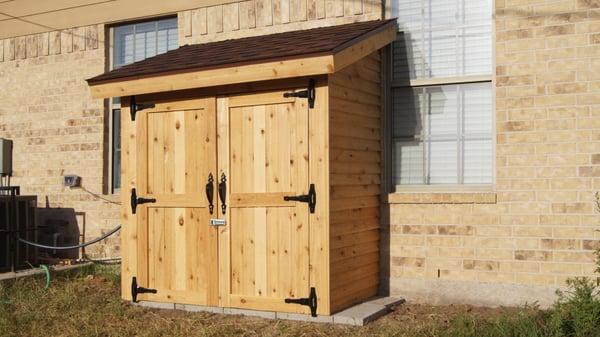 Outdoor Cedar Shed Construction