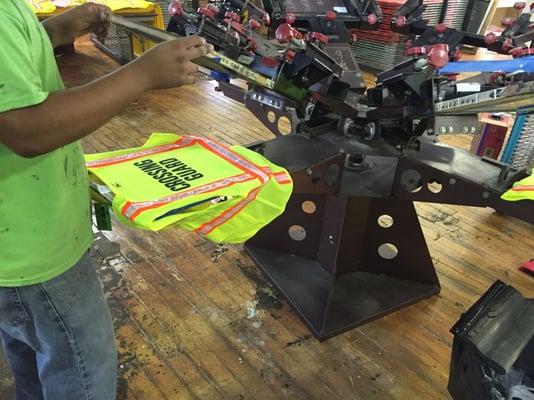 safety vest screen printing