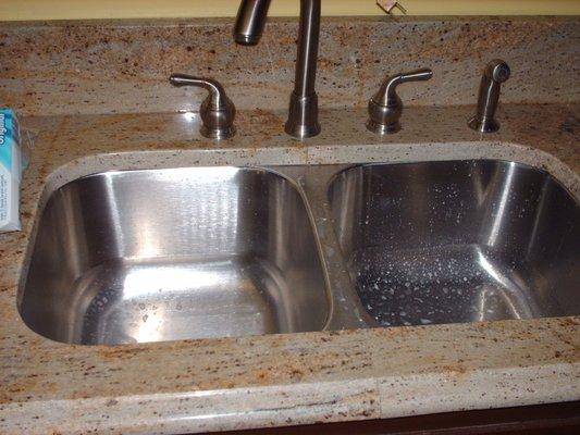 New sink and counters installed by Affordable Remodeling and Repair