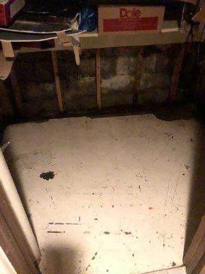 After pictures of flooded basement