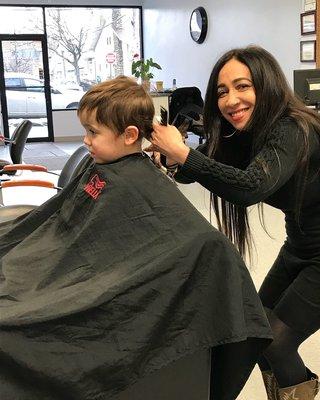 Children hair cut