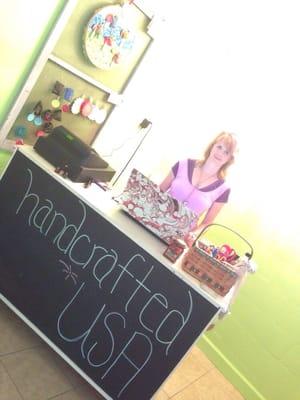 Owner Carol of Handcrafted USA, Inc is very pleasant and is focused on providing Eco friendly clothing, gifts, beauty products