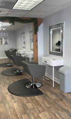 A view inside The Oasis Natural Hair Salon.