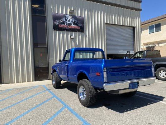 Customer classic truck just purchased for us to inspect