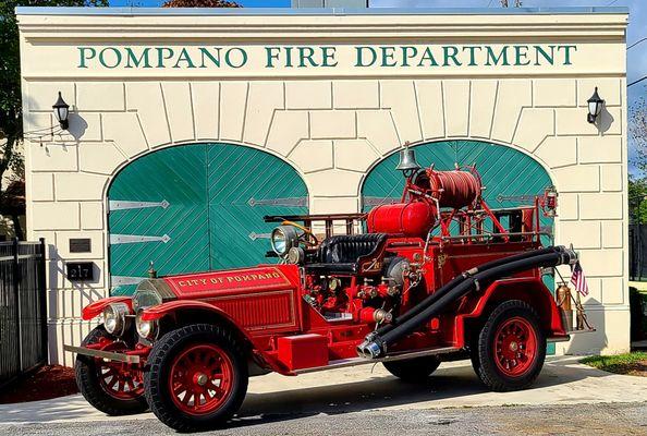 Pompano's First fire truck. A 1926 American LaFrance