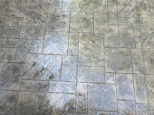 Stamped concrete in Allen, Texas