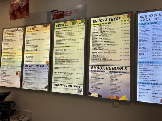 Have a great menu with lots to choose from here!