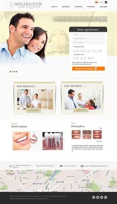 Dentist and prosthodontist website design