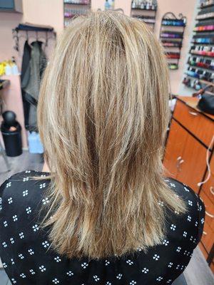 Hi-Lites, Low-Lites, Base color & Cut with Blow Out