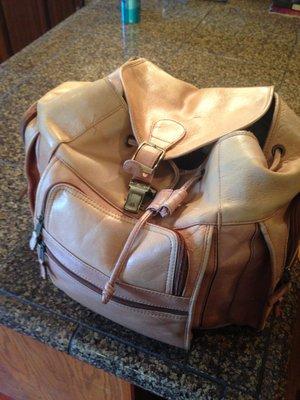 Restored leather Backpack!