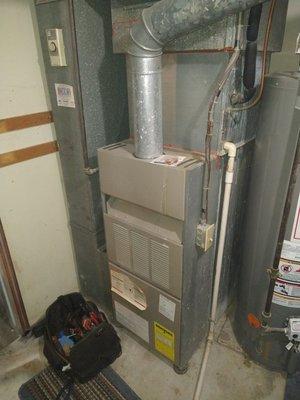 Before installation of new furnace