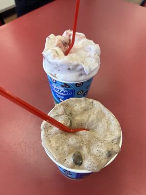 Brownie Dough Blizzard Treat, Royal New York Cheesecake Blizzard Treat