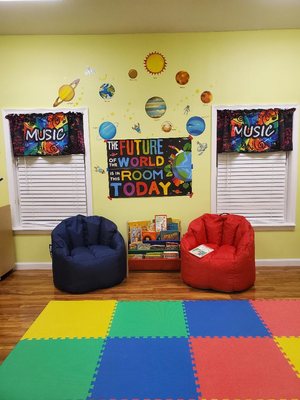 Our After School reading area...home away from home.