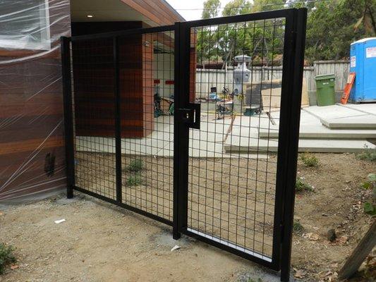 Swing Gate with Welded Wire Mesh infill