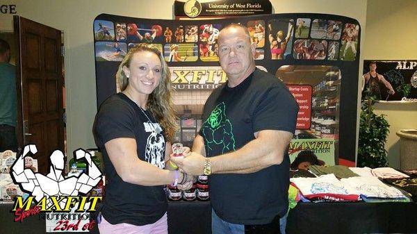 Dani Nettles receives her well deserved NPC Maxfit Classic Championship ring