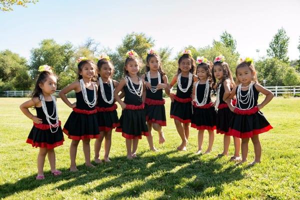 Our Liko (ages 4-7) after they did a short Tahitian ote'a