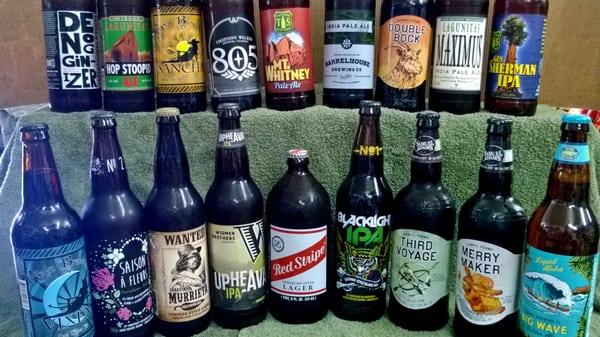 Large variety of craft beers