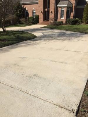 Driveway after