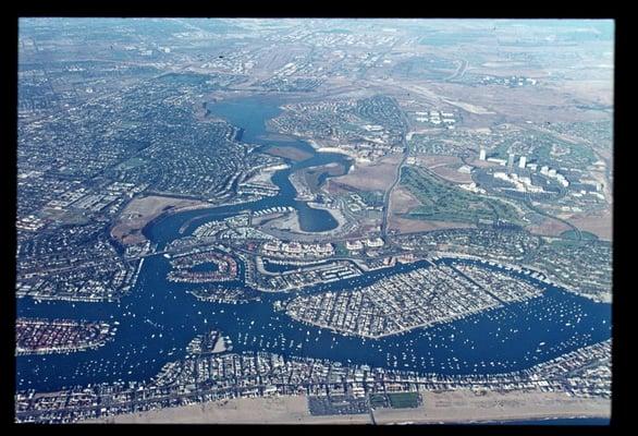 Newport Harbor and surrounding area