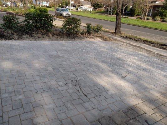 Paver driveway