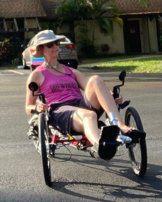 My 12+ year old recumbent trike... riding again!!