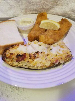 Friday night fish fry with soup and salad bar