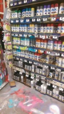 Good variety of spray paints