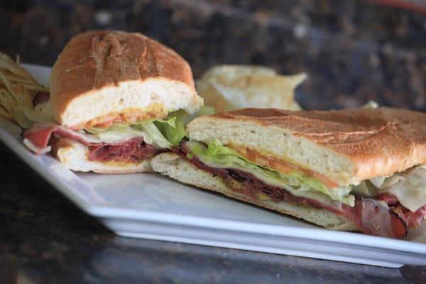 Hot Pastrami Sandwich