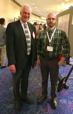 With Dr. Scott Haldeman, M.D., D.C., PhD, at DC2017 Conference discussing Global Spine Care Initiative. Doctors from 29 countries attended.