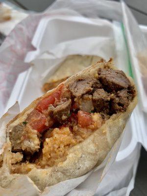 Carne asada burrito