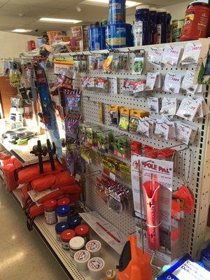 Live bait, boating and fishing supplies