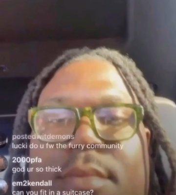 fat biggins on instagram live after picking up son from sitting bull academy being thick