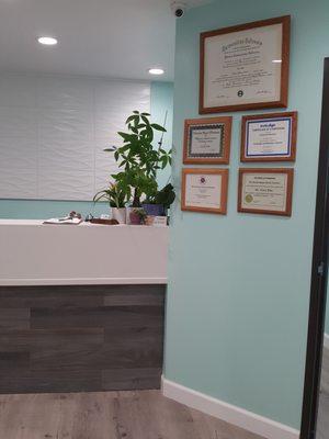 Reception area