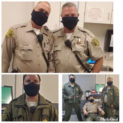 Protective masks for my beloved LASD. Thank you Ali!